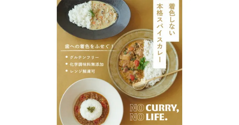 【ふるさと納税】【グルテンフリー・化学調味料不使用】着色しないスパイスカレー5種食べ比べセット(冷凍)【配送不可地域：離島】【1467516】