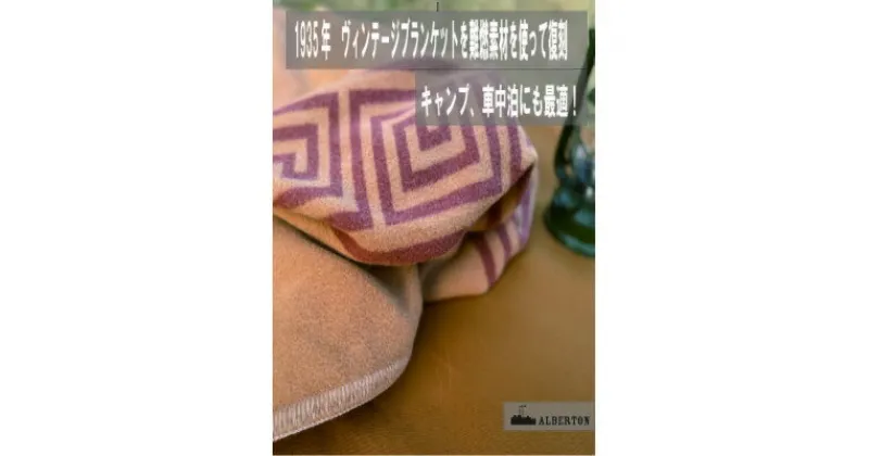 【ふるさと納税】アルバートン社の1935年ヴィンテージブランケット　アウトドアや車中泊に　ブリティッシュアーミ【1418533】