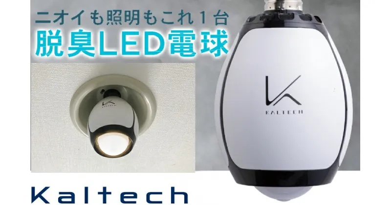 【ふるさと納税】光触媒除菌脱臭機電球タイプ 脱臭LED電球 /// 除菌 脱臭 充電式 除菌脱臭 仕事 電球 LED 人感センサー トイレ お部屋