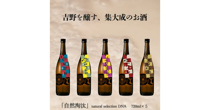 【ふるさと納税】自然淘汰 natural selection DNA 5種セット 日本酒 酒 美吉野酒造 奈良県 吉野町