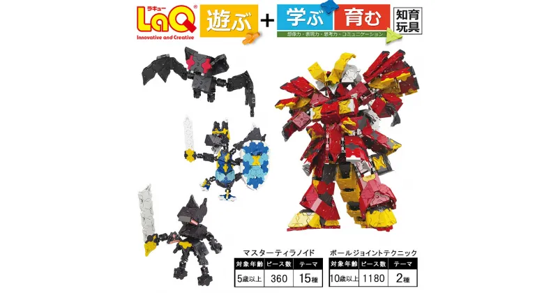 【ふるさと納税】LaQ マスターティラノイド+ボールジョイントテクニック | ラキュー laq おもちゃ オモチャ 玩具 育む 知育玩具 つくって楽しい ブロック 誕生日 入学 入園 お祝い プレゼント 奈良県 大淀町