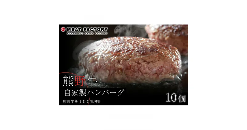 【ふるさと納税】熊野牛 自家製ハンバーグ 10個入り | 和歌山県 和歌山市 和歌山 楽天ふるさと 納税 支援品 返礼品 お取り寄せグルメ お取り寄せ 取り寄せ グルメ 黒毛和牛 和牛 牛肉 お肉 牛 肉 ハンバーグ ブランド牛 肉料理 おかず お惣菜 惣菜 食品 おいしい