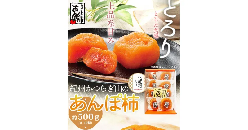 【ふるさと納税】紀州かつらぎ山のあんぽ柿　化粧箱入　約500g【2025年1月中旬以降発送予定】【UT07】 | 和歌山 楽天ふるさと 納税 返礼品 お取り寄せグルメ お取り寄せ 取り寄せ グルメ 柿 かき フルーツ 果物 くだもの あんぽ柿 干し柿 ドライフルーツ