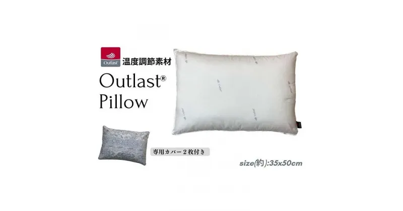 【ふるさと納税】《アウトラスト 枕 カバー2枚付 35x50cm リーブ ブルー》OLSリーブBL | まくら 寝具 日用品 人気 おすすめ 送料無料