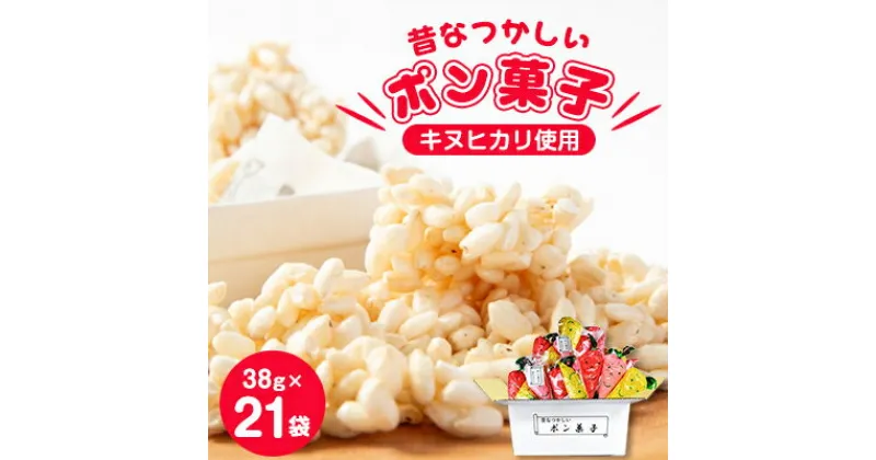 【ふるさと納税】昔なつかしいポン菓子(38g×3袋)×7袋【1143589】