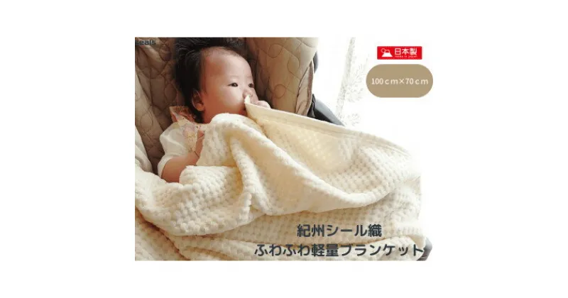 【ふるさと納税】薄くて軽量シール織市松綿毛布クォーターケット(COTTON100%)【1239008】