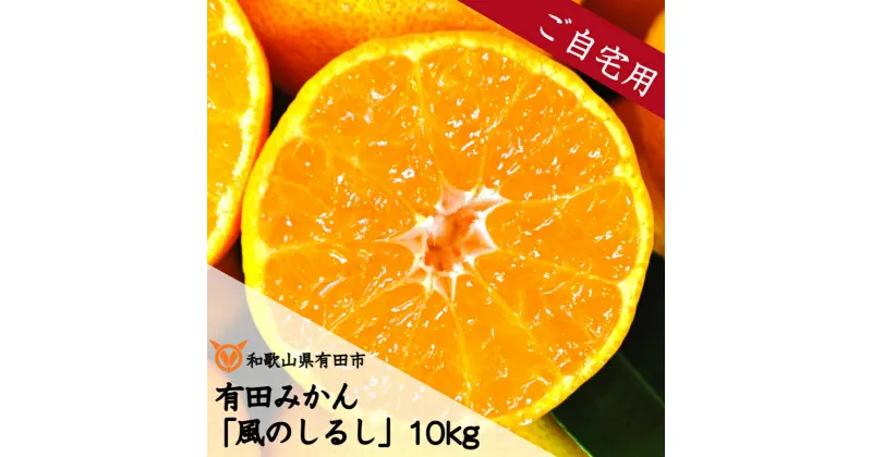 【ふるさと納税】有田みかん「風のしるし」訳あり 訳アリ 10kg（A241-1）送料無料 産地直送 ご自宅用 ご家庭用 フルーツ 果物 本場 和歌山 有田 有田市 ありだ みかん 甘い 濃厚 コク ジューシー S M L s m l 先行予約