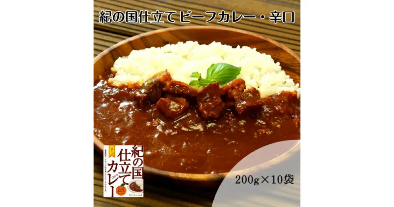 【ふるさと納税】紀の国仕立てカレー【ビーフ】10個セット(A672-1)レトルト カレー 晩御飯 晩ご飯 お昼 お手軽 時短 おうち時間 一人前 牛肉 ビーフ