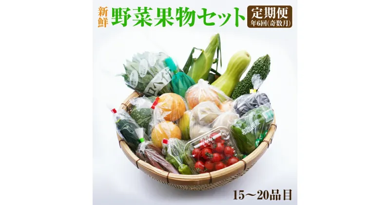 【ふるさと納税】紀州の野菜・果物セット定期便（15〜20品目）年6回