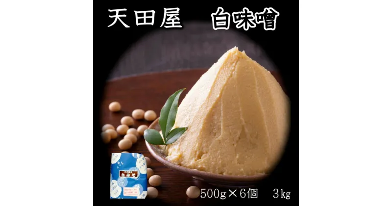 【ふるさと納税】天田屋　白味噌（500g×6個＝3.0kg）