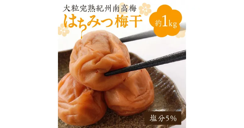 【ふるさと納税】はちみつ梅干し（大粒完熟紀州南高梅）約1kg 塩分約5％