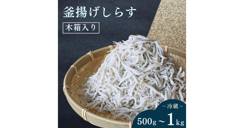 【ふるさと納税】釜揚げしらす（木箱入り）【500g～1kg】※北海道・沖縄・離島配送不可 / しらす シラス 贈答品 ギフト しらす丼 丼ぶり 冷蔵 お取り寄せ 和歌山県 田辺市