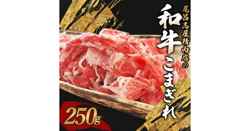 【ふるさと納税】 尾呂志屋精肉店の和牛こまぎれ 250g 【1か月以内に順次発送】 / 和牛 こまぎれ 小間切れ 牛肉 牛 精肉