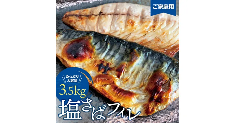 【ふるさと納税】 【ご家庭用】大容量！ 塩さばフィレ 3.5kg / さば サバ 鯖 フィレ 切り身 切身 魚 海鮮 焼き魚 おかず