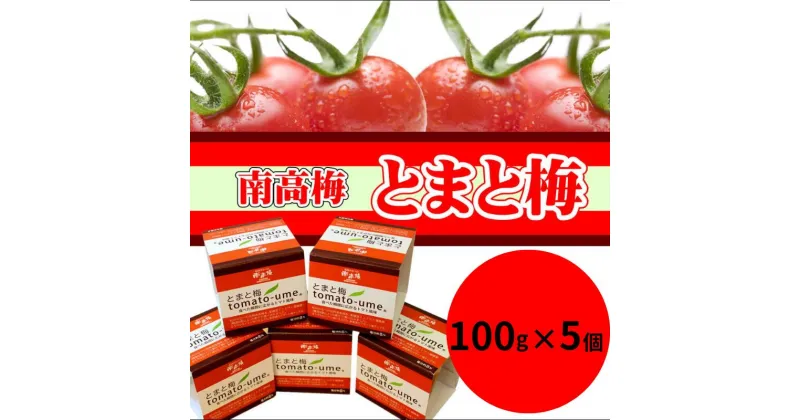 【ふるさと納税】 とまと梅tomato-ume 100g×5個 / 梅干し 梅干 梅