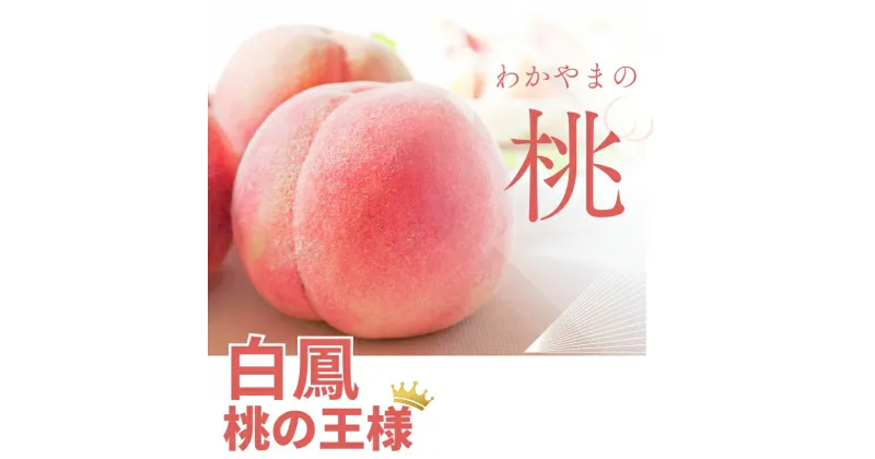 【ふるさと納税】 【先行予約】桃 の 王様 白鳳 ＼特秀品／ 【3玉 or 約2kg（6個〜9個）】 2025年6月末頃〜2025年7月末頃に順次発送予定（お届け日指定不可）/ 和歌山 桃 モモ フルーツ もも 白桃 果物 くだもの