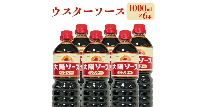 【ふるさと納税】昔懐かし大陽ウスターソース1000ml×6本セット 深瀬昌洋商店 《90日以内に出荷予定(土日祝除く)》 和歌山県 紀の川市