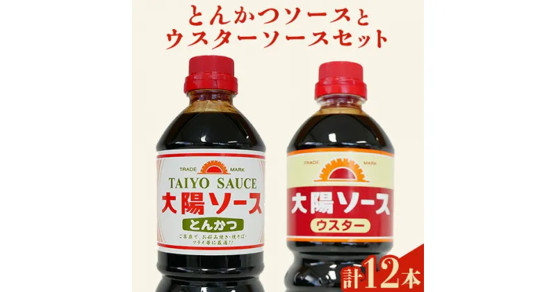 【ふるさと納税】昔懐かし大陽とんかつソース1000ml×6本と太陽ウスターソース1000ml×6本の12本セット 深瀬昌洋商店 《90日以内に出荷予定(土日祝除く)》 和歌山県 紀の川市