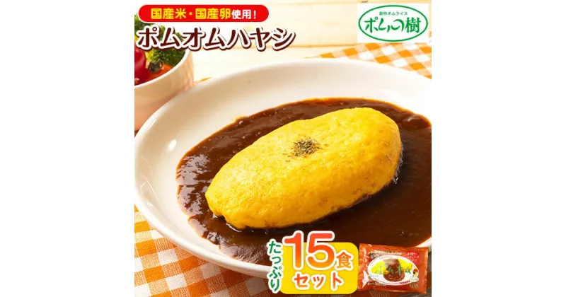 【ふるさと納税】ポムの樹のオムライス ポムオムハヤシ15食セット 株式会社ポムフード《90日以内に出荷予定(土日祝除く)》和歌山県 紀の川市