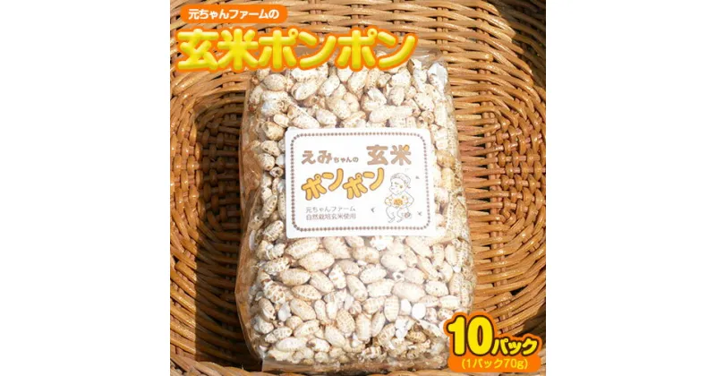 【ふるさと納税】玄米ポンポン 元ちゃんファーム《90日以内に出荷予定(土日祝除く)》 和歌山県 紀の川市 玄米 菓子 送料無料