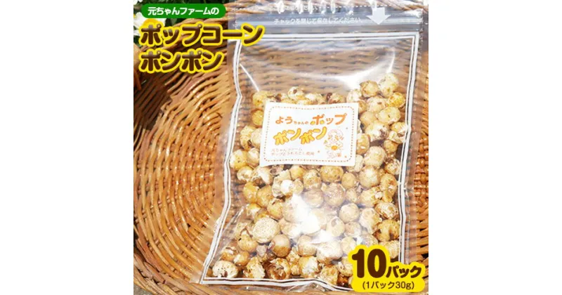 【ふるさと納税】ポップコーンポンポン 元ちゃんファーム《30日以内に出荷予定(土日祝除く)》 和歌山県 紀の川市 トウモロコシ 菓子 ポップコーン 送料無料