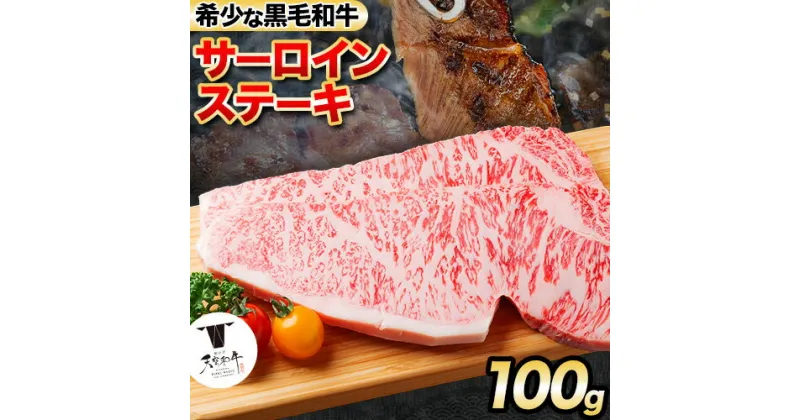 【ふるさと納税】熊野牛 紀の川天空和牛 サーロインステーキ約100g(約100g × 1枚) 有限会社松牛 《30日以内に出荷予定(土日祝除く)》サーロインステーキ 黒毛和牛 牛 牛肉 牛肉ステーキ ステーキ