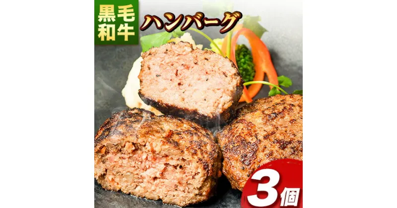 【ふるさと納税】肉 黒毛和牛 ハンバーグ 天空和牛ハンバーグ 約300g (約100g×3個)《30日以内に出荷予定(土日祝除く)》有限会社松牛 和歌山県 紀の川市 熊野牛 紀の川天空和牛 惣菜 おかず