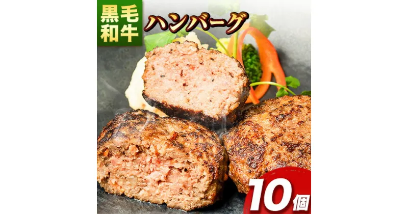 【ふるさと納税】肉 黒毛和牛 ハンバーグ 天空和牛ハンバーグ 約1kg (約100g×10個) 《30日以内に出荷予定(土日祝除く)》有限会社松牛 和歌山県 紀の川市 熊野牛 紀の川天空和牛 惣菜 おかず