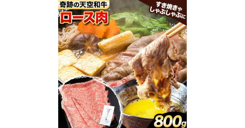 【ふるさと納税】熊野牛 紀の川天空和牛 ロース すき焼き しゃぶしゃぶ 用 約800g 有限会社松牛 《30日以内に発送予定(土日祝除く)》 和歌山県 紀の川市 黒毛和牛 牛 牛肉