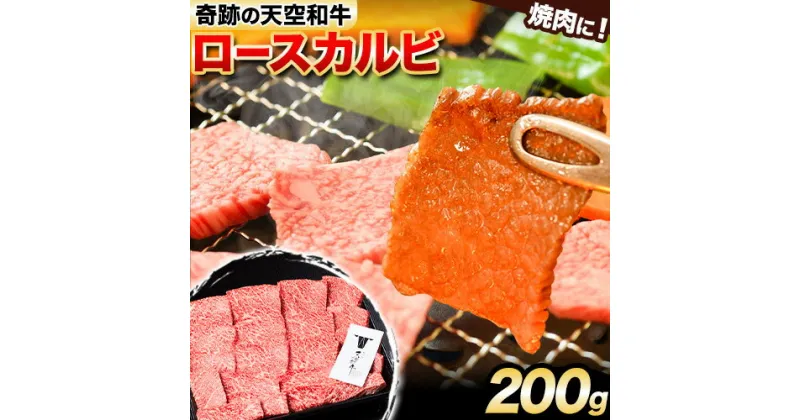 【ふるさと納税】熊野牛 紀の川天空和牛 ロース カルビ 焼肉 用 約200g 有限会社松牛 《30日以内に発送予定(土日祝除く)》 和歌山県 紀の川市 黒毛和牛 牛 牛肉