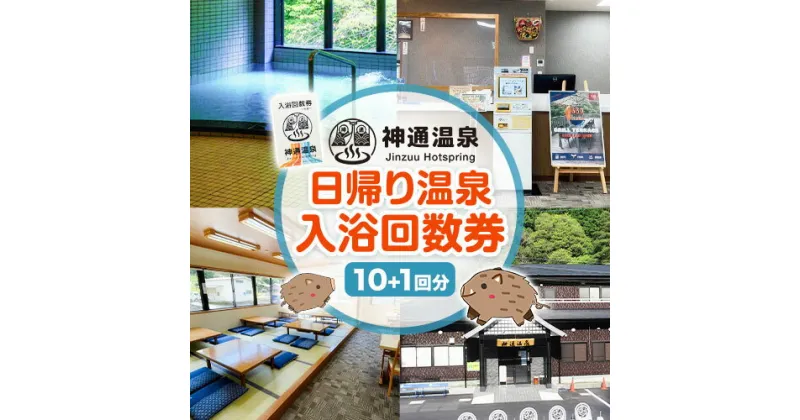 【ふるさと納税】神通温泉 入浴 回数券 10回 + 1回 日帰り 旅行 SEC＆Co. 《30日以内に出荷予定(土日祝除く)》 和歌山県 紀の川市 旅行券 温泉 入浴回数券 高アルカリ 美容 健康 送料無料 バレルサウナ