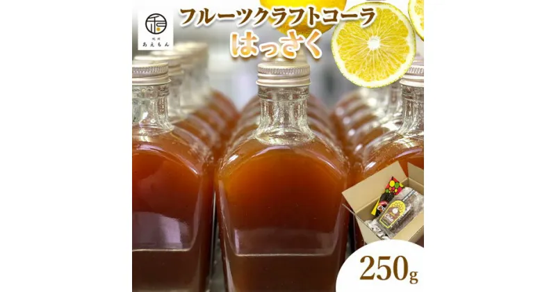 【ふるさと納税】クラフトコーラ(はっさく) 250g 紀州あえもん《90日以内に出荷予定(土日祝除く)》 和歌山県 紀の川市 飲料水 コーラ はっさく クラフトコーラ