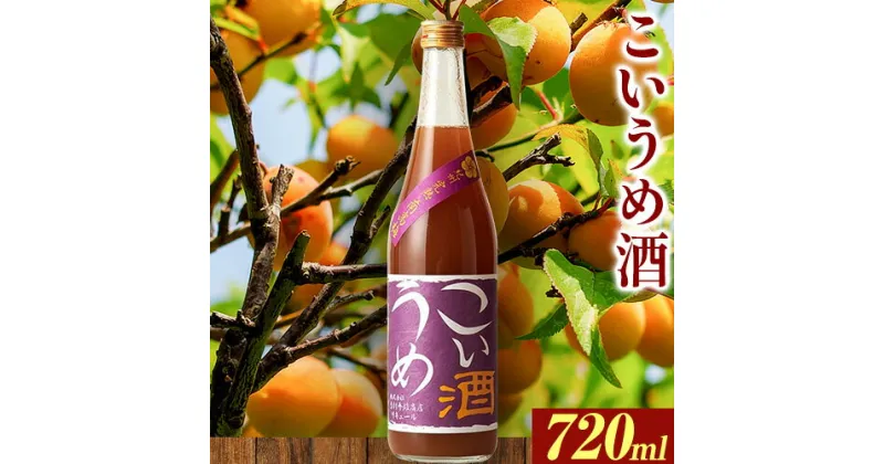 【ふるさと納税】こいうめ酒 720ml 酒のねごろっく 《90日以内に出荷予定(土日祝除く)》和歌山県 岩出市 酒 梅酒 梅 こいうめ酒 720ml 送料無料