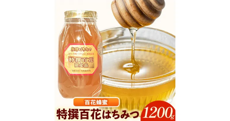 【ふるさと納税】特撰百花はちみつ 1200g 梅田養蜂場《90日以内に出荷予定(土日祝除く)》和歌山県 岩出市 蜂蜜 はちみつ 百花蜂蜜 1200g