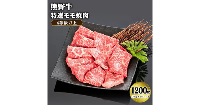 【ふるさと納税】「熊野牛」特選モモ焼肉1.2kg 4等級以上 株式会社松源《30日以内に出荷予定(土日祝除く)》和歌山県 岩出市