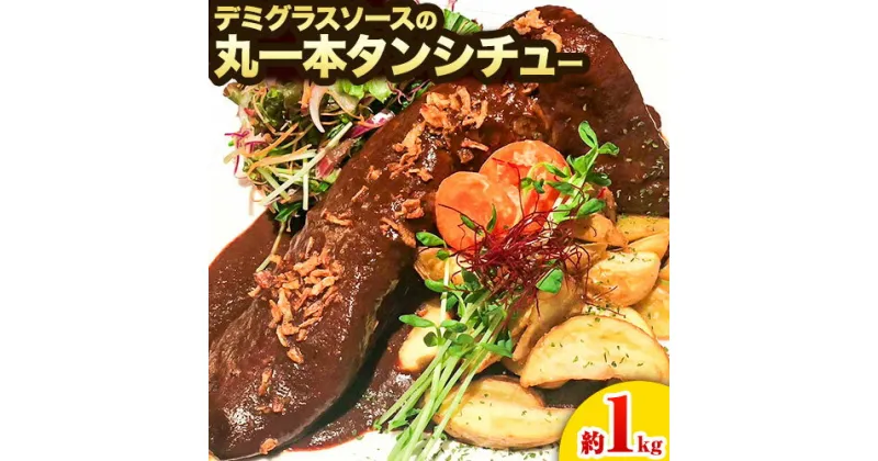 【ふるさと納税】デミグラスソース の丸一本 タン シチュー 1kg 山田ヒロキチ商店《90日以内に出荷予定(土日祝除く)》 和歌山県 岩出市 デミグラス 送料無料 煮込み シチュー 惣菜