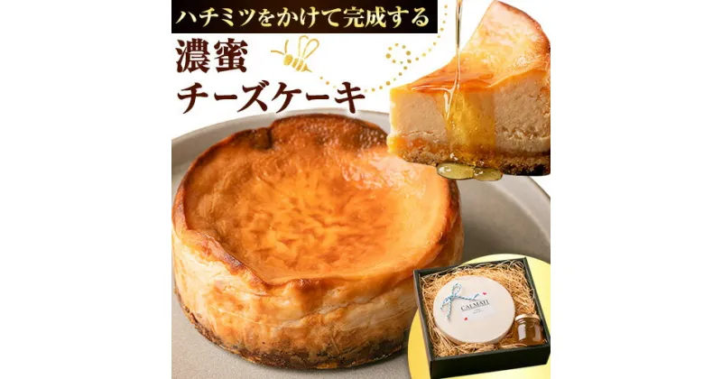 【ふるさと納税】ハチミツをかけて完成する濃蜜チーズケーキ 約360g 《90日以内に出荷予定(土日祝除く)》CALMATI 和歌山県 岩出市 ケーキ チーズケーキ チーズ スイーツ デザート お菓子 送料無料