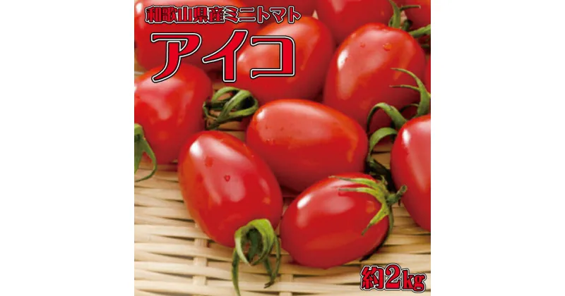 【ふるさと納税】和歌山産ミニトマト「アイコトマト」約2kg（S・Mサイズおまかせ） / トマト 野菜 デザート感覚 国産