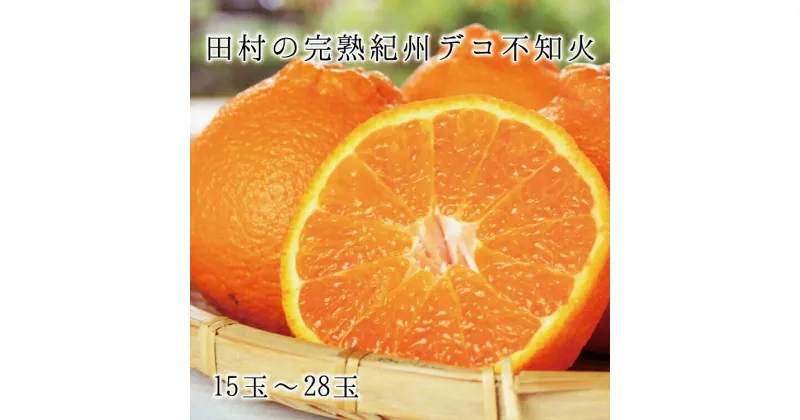 【ふるさと納税】高級ブランド田村の完熟紀州デコ(不知火)　※2025年2月中旬頃～2025年3月中旬頃に順次発送予定(お届け日指定不可) / 完熟 デコ 高級 不知火 田村