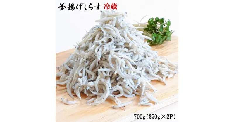 【ふるさと納税】和歌山の海の幸を冷蔵にてお届け！「新鮮釜揚げしらす」700g（350g×2パック入）※2024年6月中旬〜2024年11月中旬頃発送