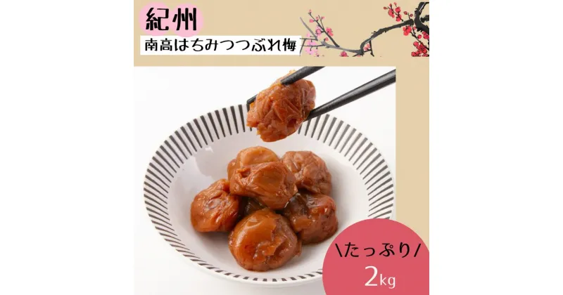 【ふるさと納税】 紀州南高 はちみつ つぶれ梅2kg/はちみつ 梅 はちみつ梅 梅干し つぶれ梅 蜂蜜 うめ ブランド梅 和歌山 わかやま