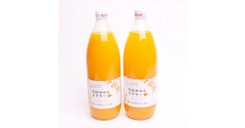 【ふるさと納税】とろり みかんネクター1000ml×2本無添加100%ストレートジュース 有田みかん ジュース【順次発送】 | 飲料 ジュース フルーツ 果物 くだもの 食品 人気 おすすめ 送料無料