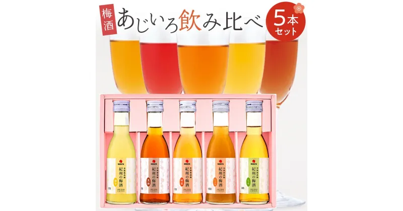 【ふるさと納税】紀州の梅酒 あじいろ5本飲み比べセット(しろ・にごり・蜂蜜・黒糖・柚子)【MG70】 | 和歌山 梅酒 酒 お酒 アルコール飲料 飲み比べセット 飲み比べ 飲み物 ドリンク ギフト 贈り物 プレゼント 贈答品