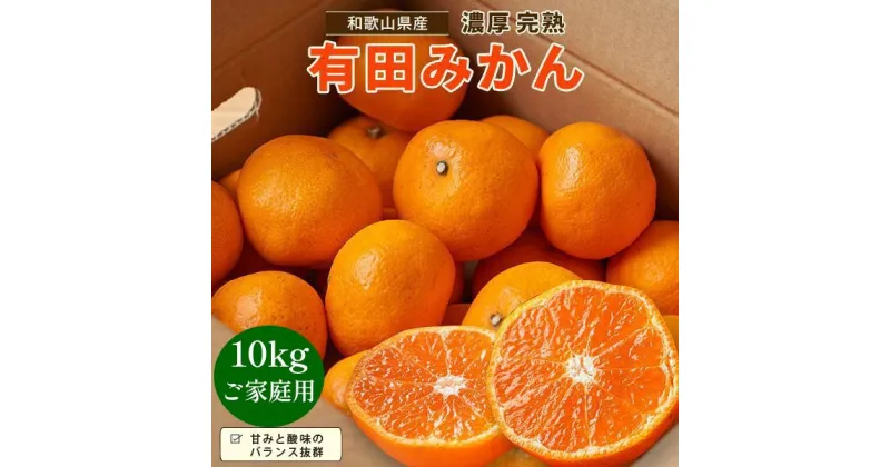 【ふるさと納税】【先行予約】有田育ちのご家庭用 完熟有田みかん10kg【2024年11月上旬より発送】【訳あり】 | フルーツ 果物 くだもの 食品 人気 おすすめ 送料無料