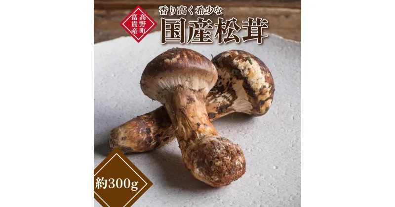 【ふるさと納税】和歌山県産 香り高く希少な国産 松茸 約300g 【OKT2】 | 野菜 やさい 食品 人気 おすすめ 送料無料